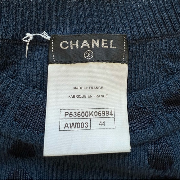 CHANEL women blouse size 44FR or XL Authentic Retail 1850$ - Picture 6 of 11